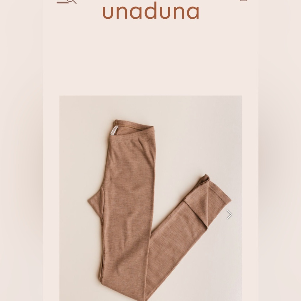 Unaduna women's leggings tiny rib wool - semla
